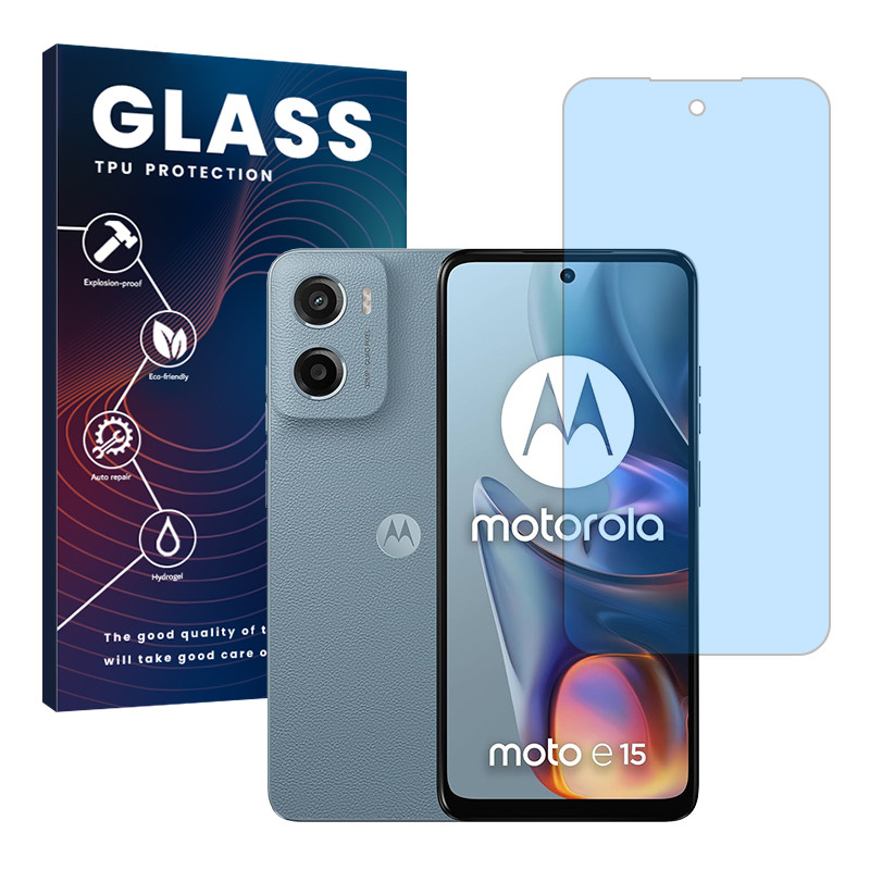 محافظ صفحه نمایش ضد اشعه آبی گلس مدل Eye Care مناسب برای گوشی موبایل موتورولا Moto E15