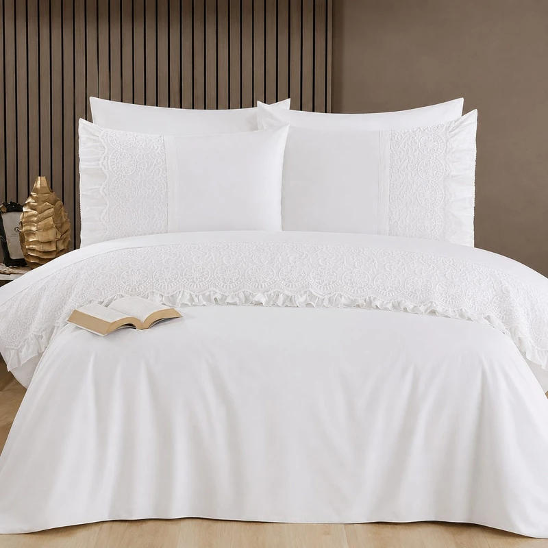 سرویس ملحفه 2 نفره 6 تکه مدل Capital Home Nev.Tak Yesim C.K