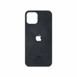 MAHOOT Graphite Buffalo Leather Cover Sticker for Apple iPhone 12