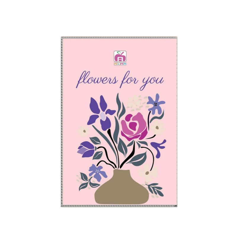 تقویم جیبی سال 1405 آلما مدل طلقی طرح FLOWERS کد 1011