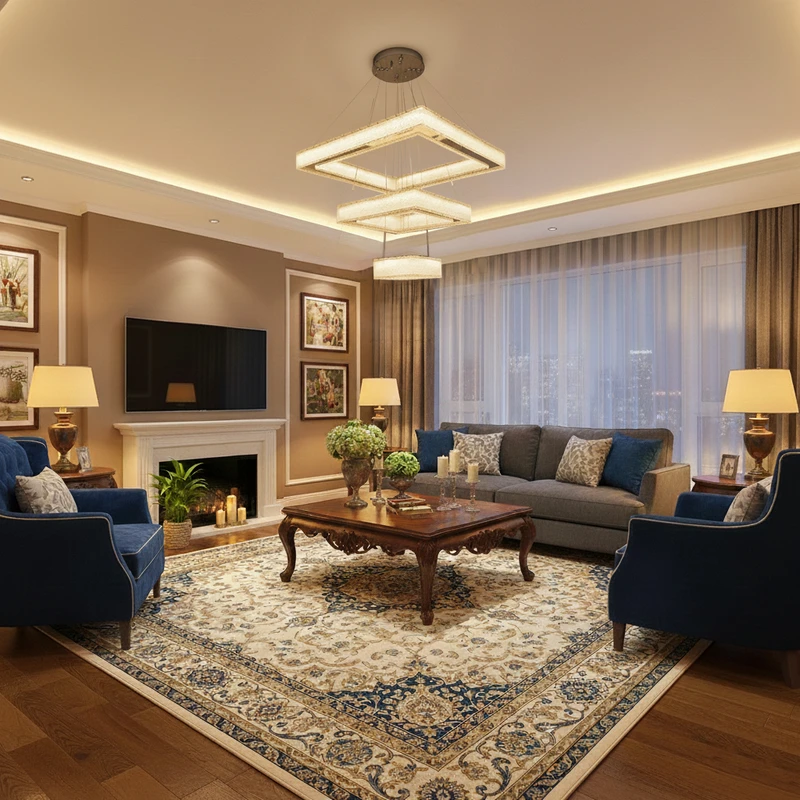 لوستر سه حلقه مدل مدرن کد ۵۰۳۰۱۵