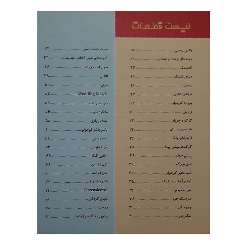 کتاب بچه های دیروز بچه های امروز مجموعه 130 قطعه کودکانه برای پیانو اثر بهار برخوردار انتشارات هنر و فرهنگ جلد 2 کتاب بچه های دیروز بچه های امروز مجموعه 130 قطعه کودکانه برای پیانو اثر بهار برخوردار انتشارات هنر و فرهنگ جلد 2