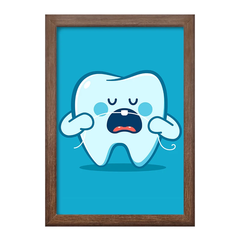 تابلو خندالو طرح دندان و دندان پزشکی کودکانه کد 36763