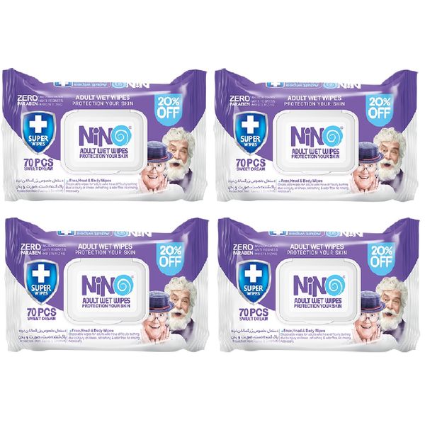 دستمال مرطوب نینو مدل اسطوخودوس مجموعه 4 عددی دستمال مرطوب نینو مدل اسطوخودوس مجموعه 4 عددی