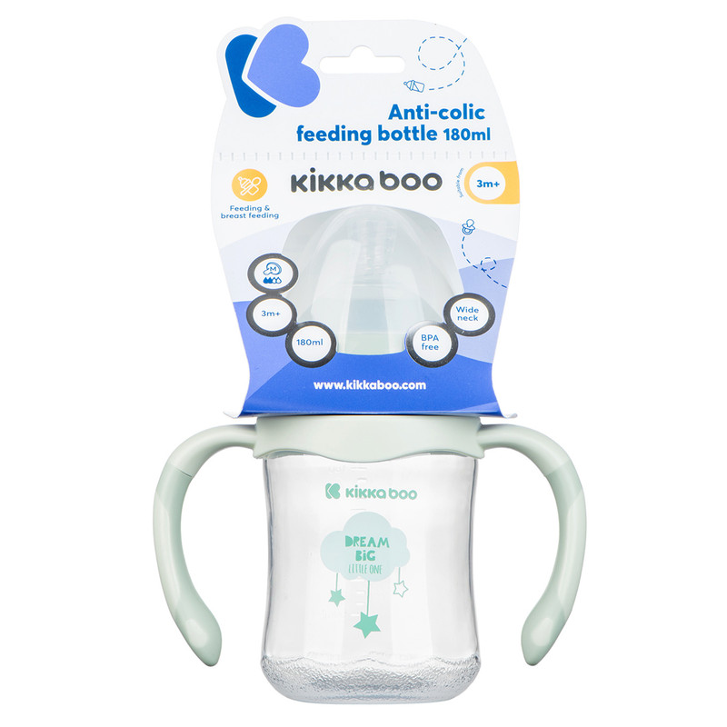 شیشه شیر کیکابو مدل آنتی کولیک گنجایش 180 میلی لیتر