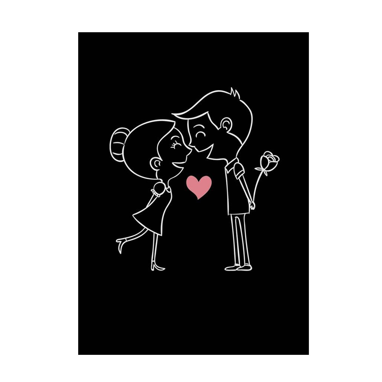  کارت پستال بادکنک آبی طرح عشق مدل Love2