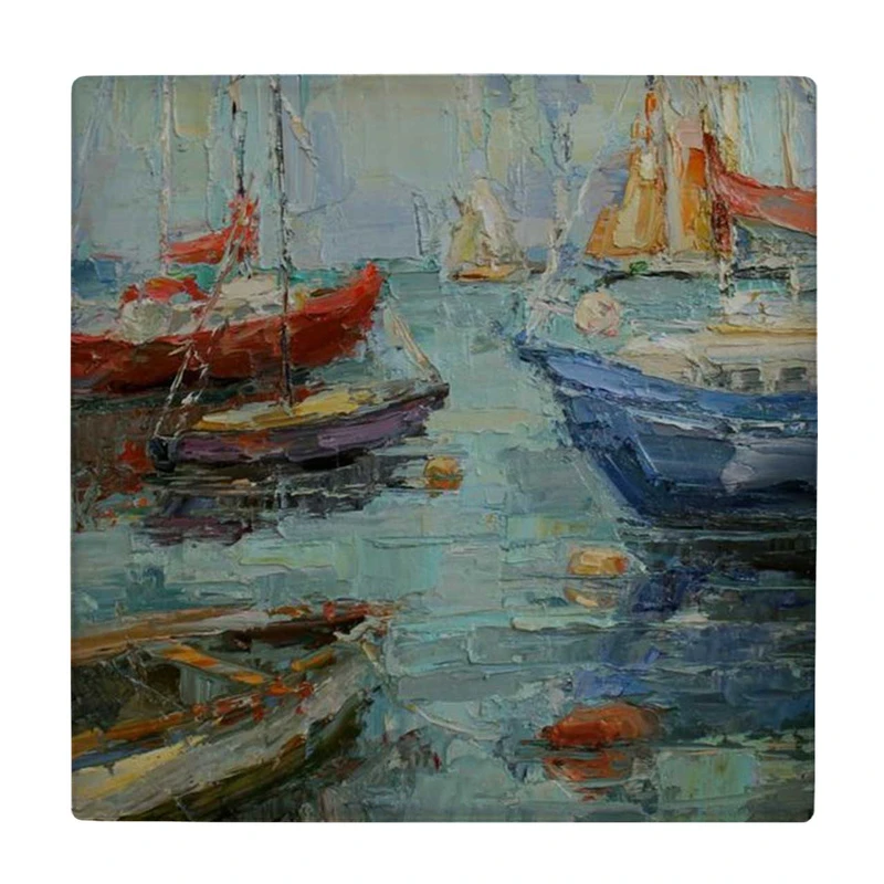 زیر لیوانی  طرح نقاشی قایق ها کد    5989897_4945