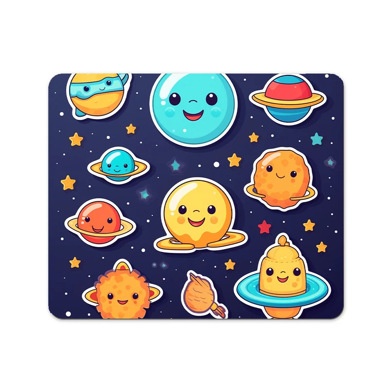 ماوس پد پاد آفرین مدل فضانورد سیاره منظومه شمسی کد P202 سایز 19*24 سانتی متر
