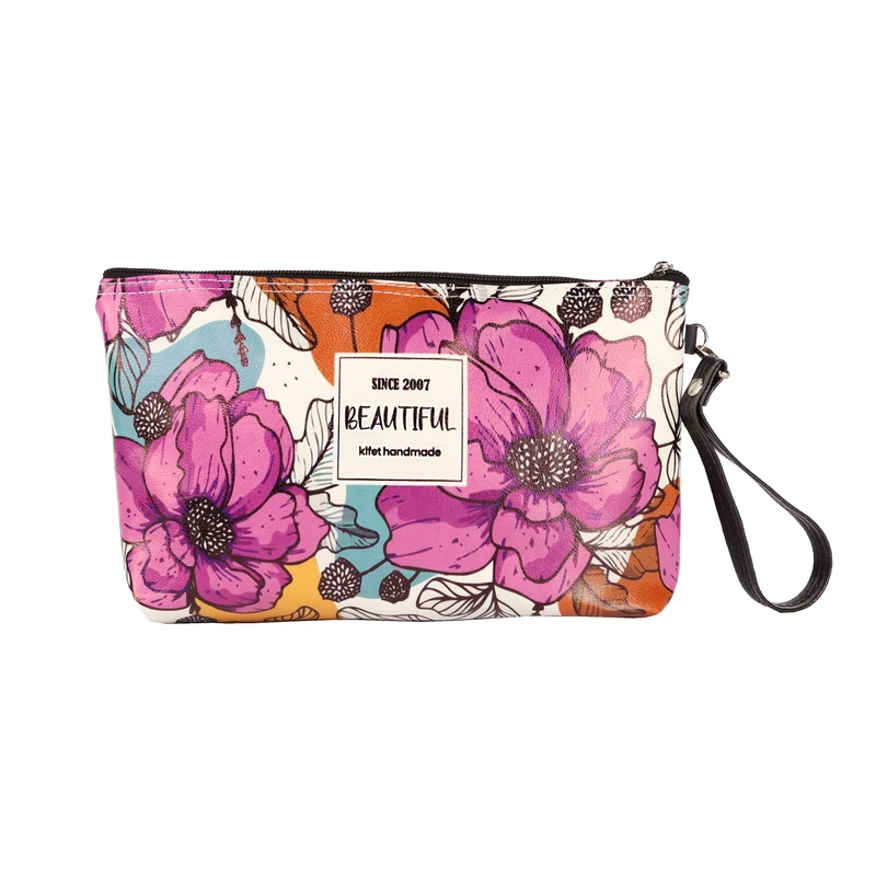 کیف لوازم آرایش زنانه کیفت مدل گلدار کد 10