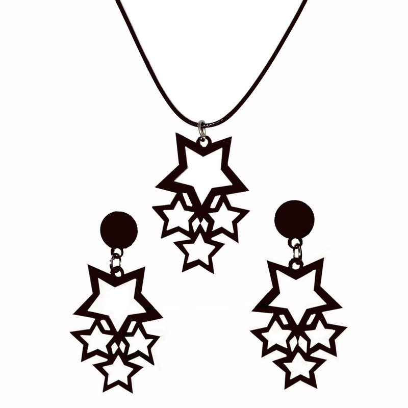 نیم ست زنانه مدل ستاره کد N.4ST.B.11