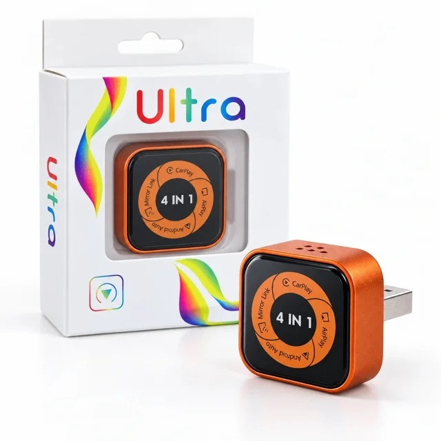 دانگل USB چهار کاره Android Auto .CarPlay.Miracast.AirPlay مدل Mini Ultra 6 