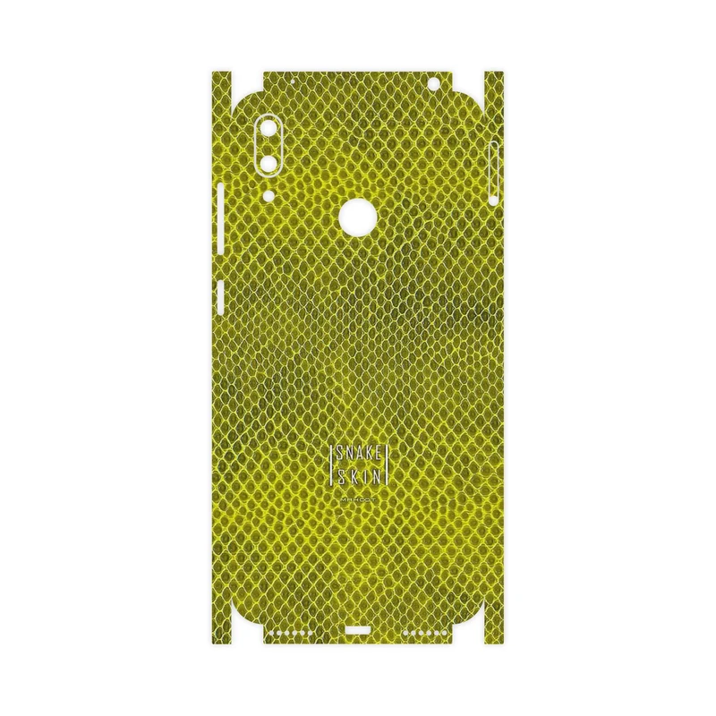 برچسب پوششی ماهوت مدل Yellow Snake Skin-FullSkin مناسب برای گوشی موبایل هوآوی Y7 Prime 2019