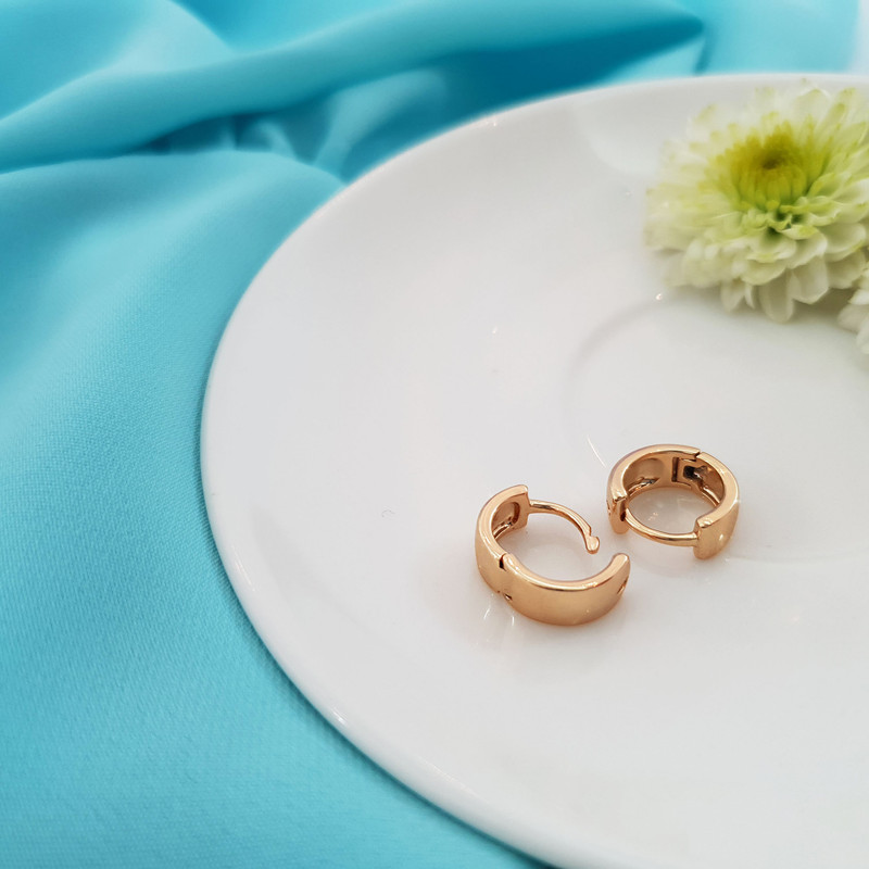 گوشواره زنانه ژوپینگ مدل حلقه ای ریز کد C-26