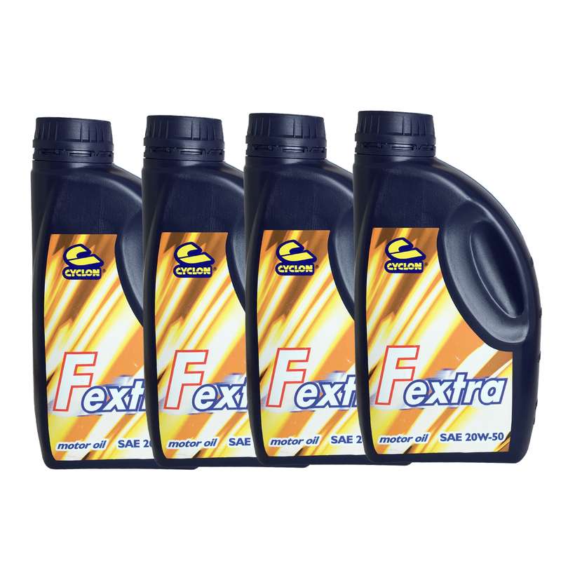  روغن موتور خودرو سایکلون مدل API SL/CF 20w50 حجم 1000 میلی لیتر مجموعه 4 عددی
