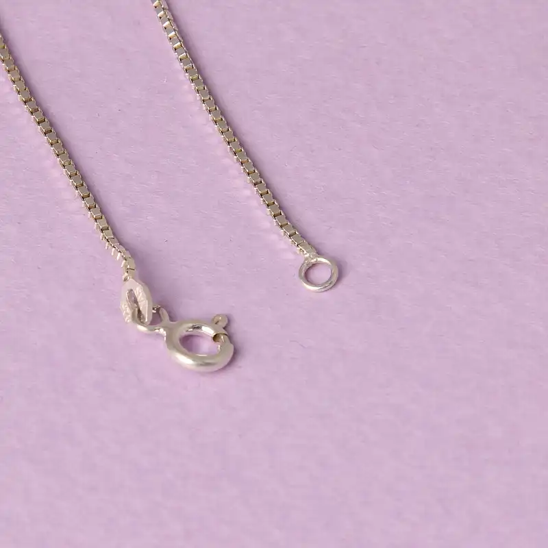 زنجیر نقره زنانه مدل ونیزی ریزبافت ایتالیایی کد ZR_078