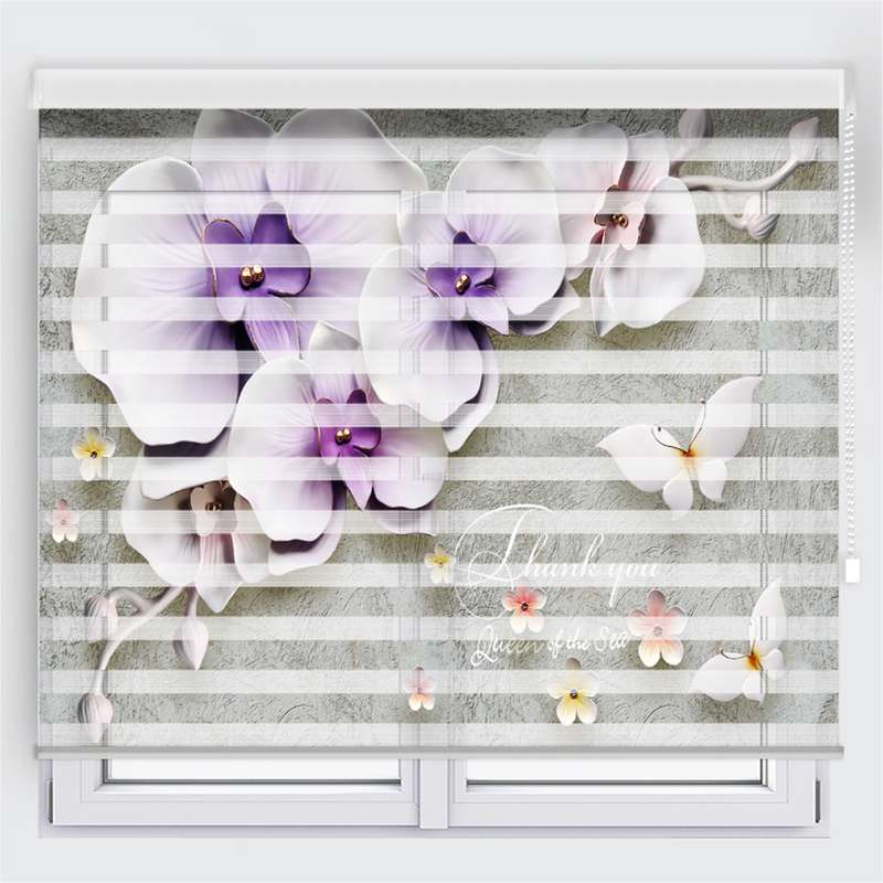 پرده زبرا مدل TD-45 سایز 150x180 سانتی متر