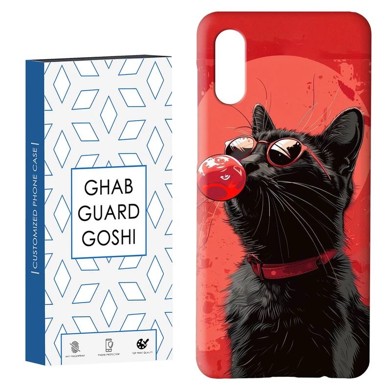 کاور قاب گارد گوشی طرح گربه کد Dimo-296 مناسب برای گوشی موبایل سامسونگ Galaxy A02 / M02