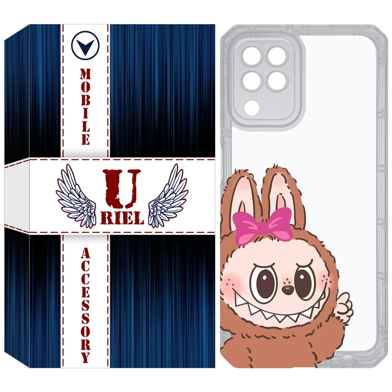 کاور یوریل مدل Clear کد 109 طرح لبوبو Labubu مناسب برای گوشی موبایل سامسونگ Galaxy A22 4G / M32 / M22