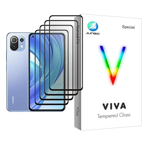 محافظ صفحه نمایش جانبو مدل Viva Glass MIX004 مناسب برای گوشی موبایل شیائومی Mi 11 Lite بسته چهار عددی