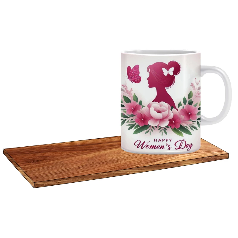 ماگ ال ایکس پی مدل کادو روز زن کد 493 به همراه زیر لیوانی