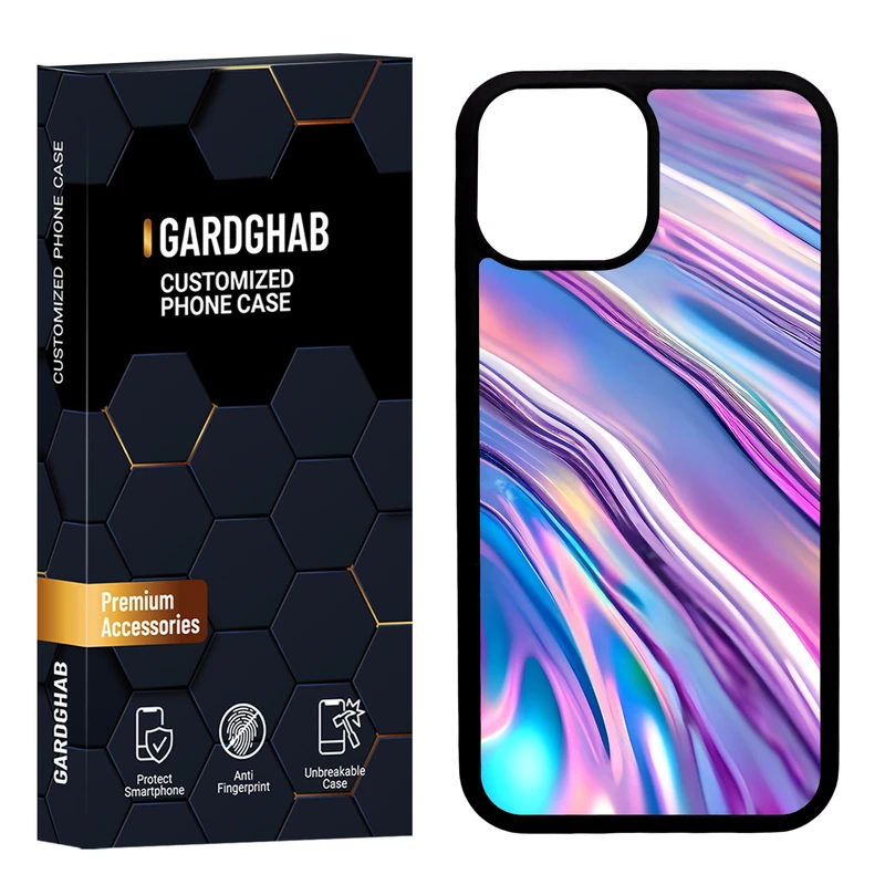 کاور گارد قاب مدل دورژله ای پشت گلس ساده مناسب برای گوشی موبایل اپل iPhone 13 Mini