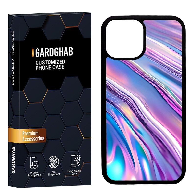 کاور گارد قاب مدل دورژله ای پشت گلس ساده مناسب برای گوشی موبایل اپل iPhone 13 Mini