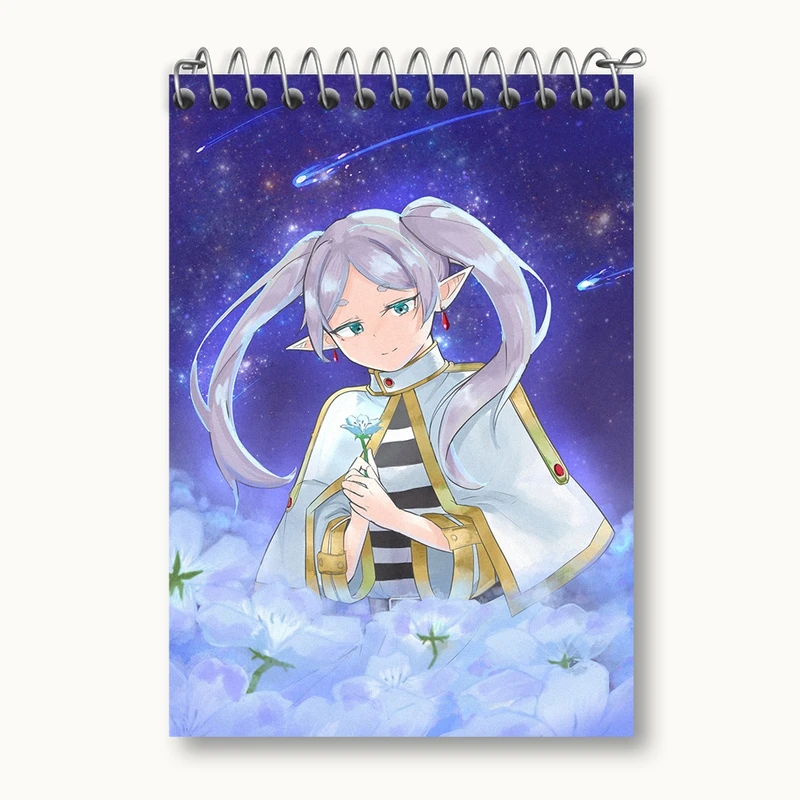 دفتر یادداشت 50 برگ خندالو مدل انیمه فریرن (Frieren) کد 33901