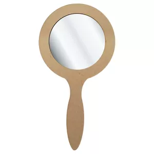 آینه چوبی خام مدل دایره کد 001