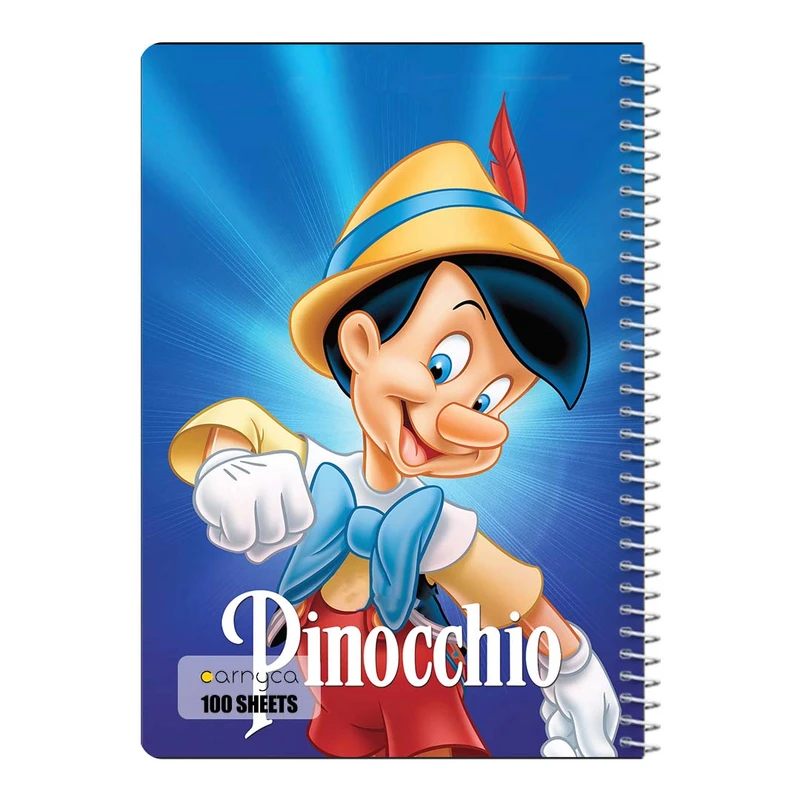 دفتر مشق 100 برگ سیمی کارنیکا طرح پینوکیو Pinocchio کد 81274