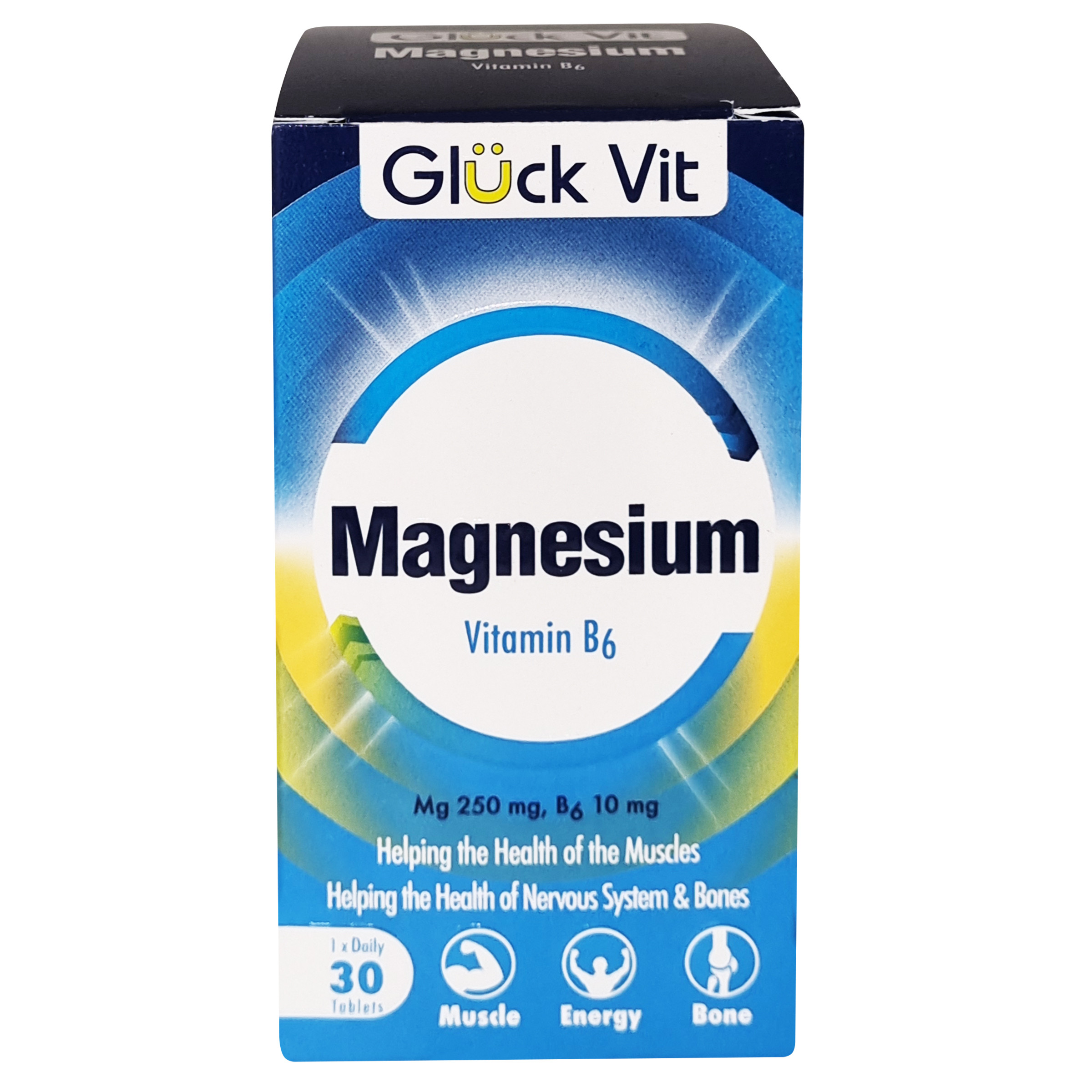 قرص منیزیم ب 6 گلوک ویت بسته 30‌ عددی