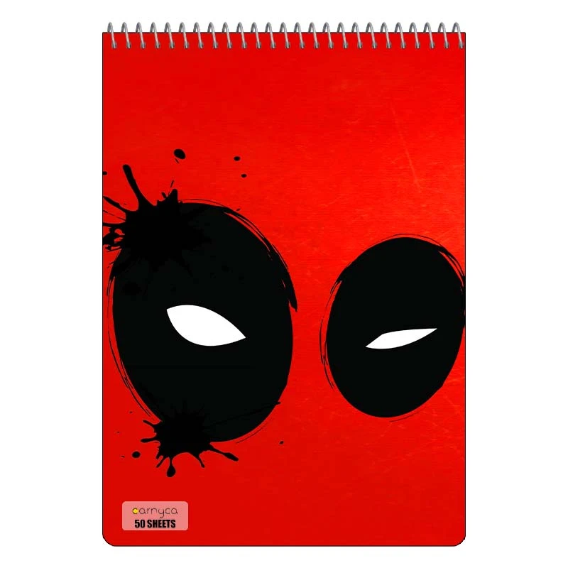 دفتر نقاشی 50 برگ سیمی کارنیکا طرح ددپول Deadpool کد 55481