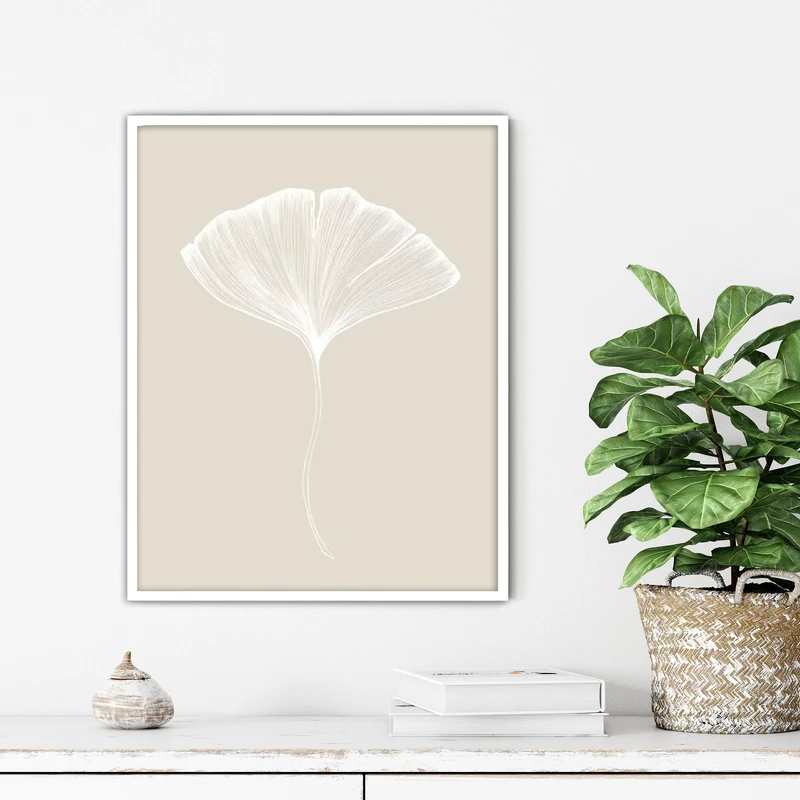 تابلو آتریسا طرح لاین آرت مدرن مدل ATFL126 فریم سفید