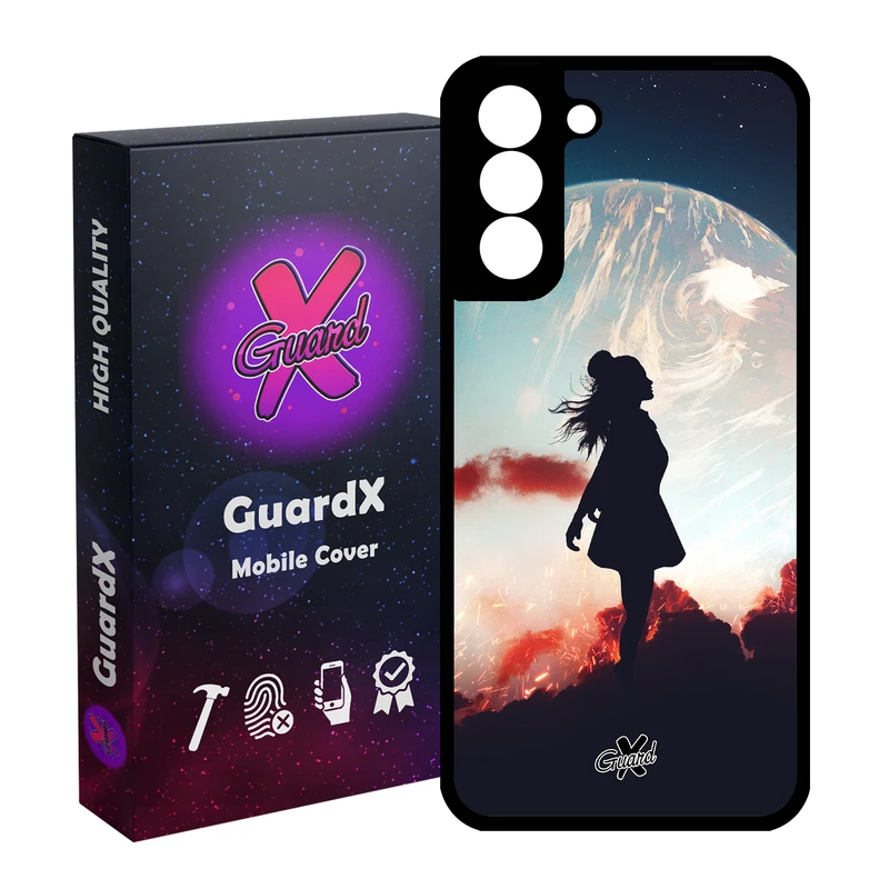 کاور گارد ایکس طرح دختر مدل Glass10195 مناسب برای گوشی موبایل سامسونگ Galaxy S21 FE