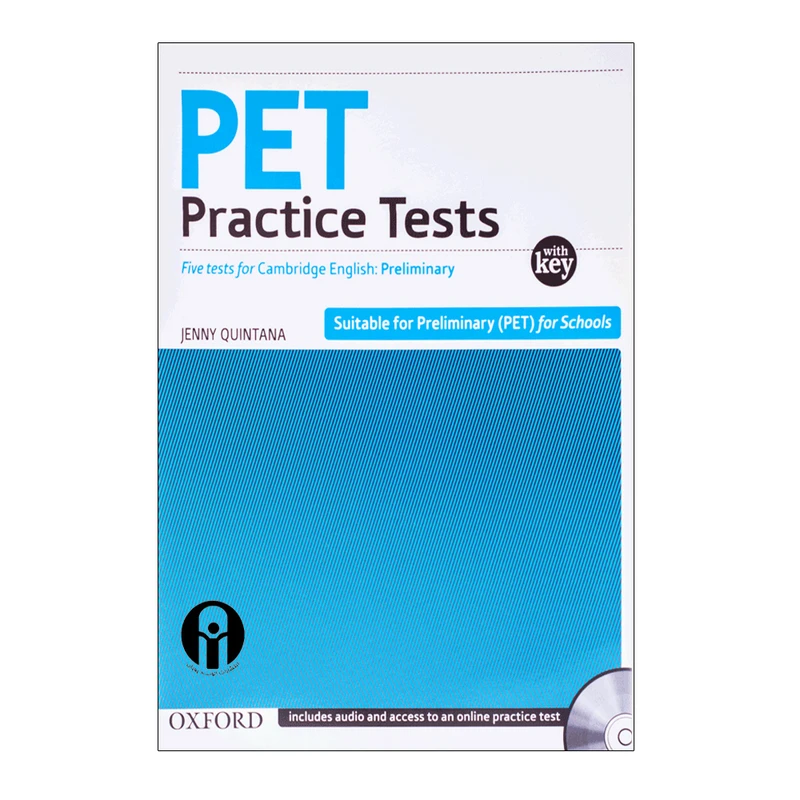 کتاب PET Practice Tests With Key اثر Jenny Quintana انتشارات الوندپویان