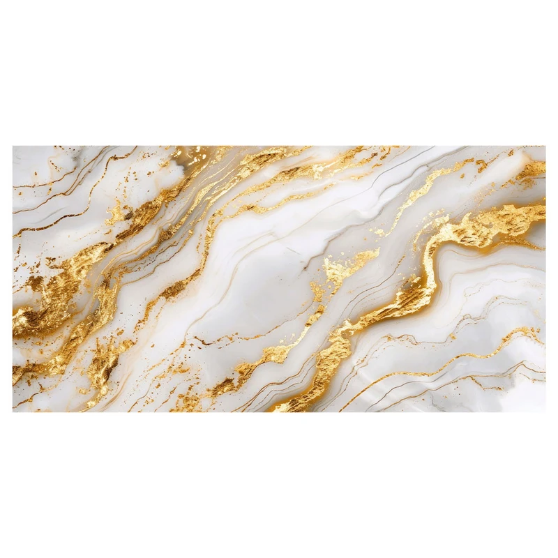 فرش پارچه‌ای مدل فرشینه طرح مرمر رگه طلا کد AR3060330