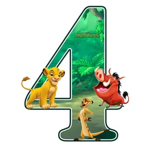 استند رومیزی تولد مدل عدد 4 طرح شیرشاه