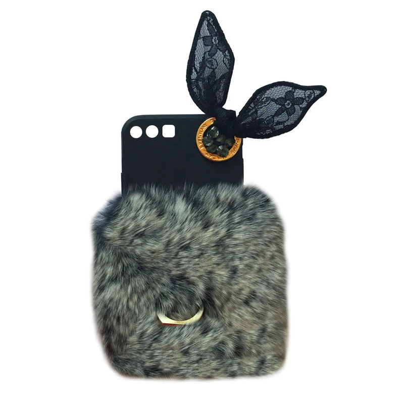 کاور طرح خزدار مدل خرگوشی کد S1851 مناسب برای گوشی موبایل هوآوی P10 Plus