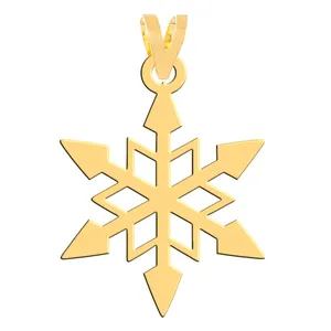 آویز گردنبند طلا 18 عیار زنانه فرشته مدل برف WNL-000564