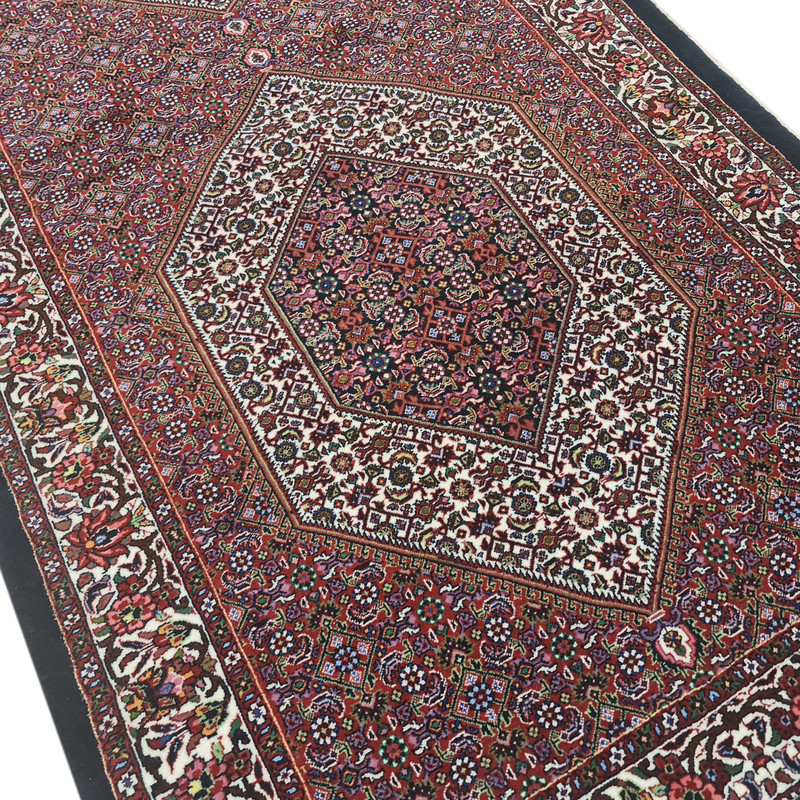 فرش دستبافت کناره طول سه و نیم متری مدل بیجار کد 1606