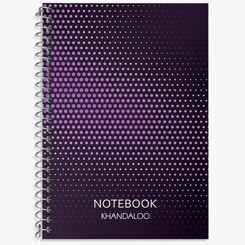 دفتر زبان 50 برگ خندالو مدل سه خط طرح مدرن کد N116