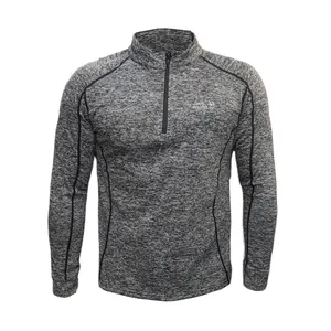 تی شرت ورزشی مردانه مدل نیم زیپ