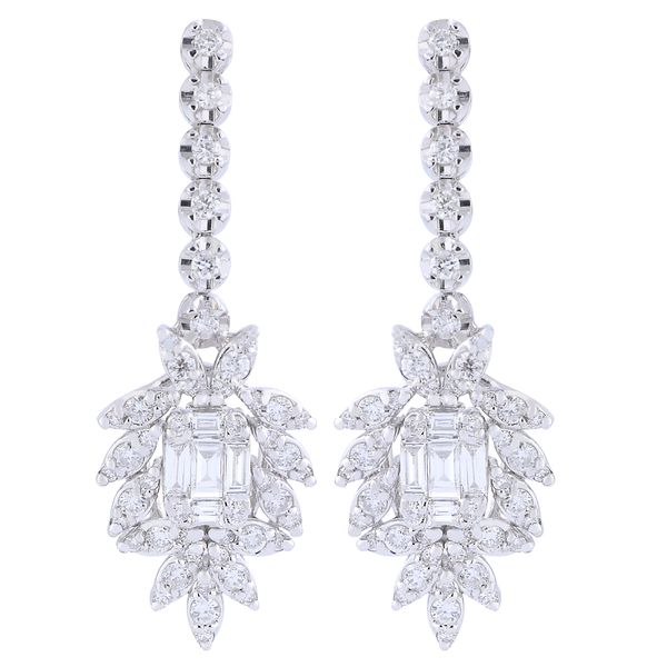 گوشواره طلا 18 عیار زنانه مدل 12909