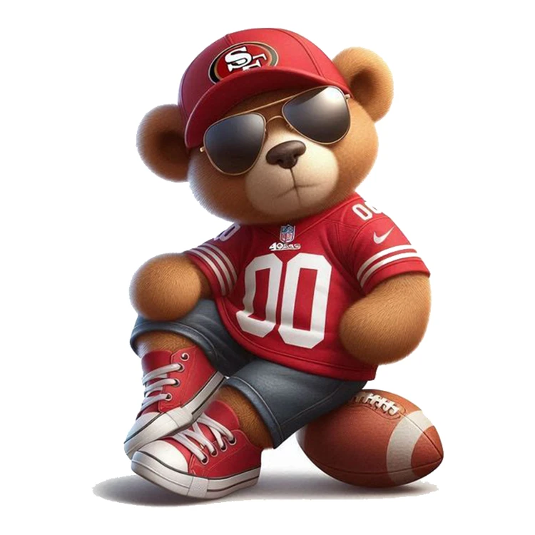 استیکر پارچه و لباس پاد آفرین مدل خرسی کد 1341