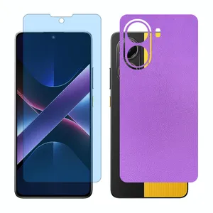 Glass Together model matte anti blue screen protector suitable for Xiaomi Poco X7 Pro mobile phone with back cover sticker