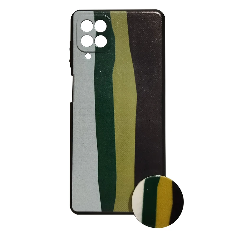 کاور کد 1787 مناسب برای گوشی موبایل سامسونگ Galaxy A12 به همراه پایه نگهدارنده