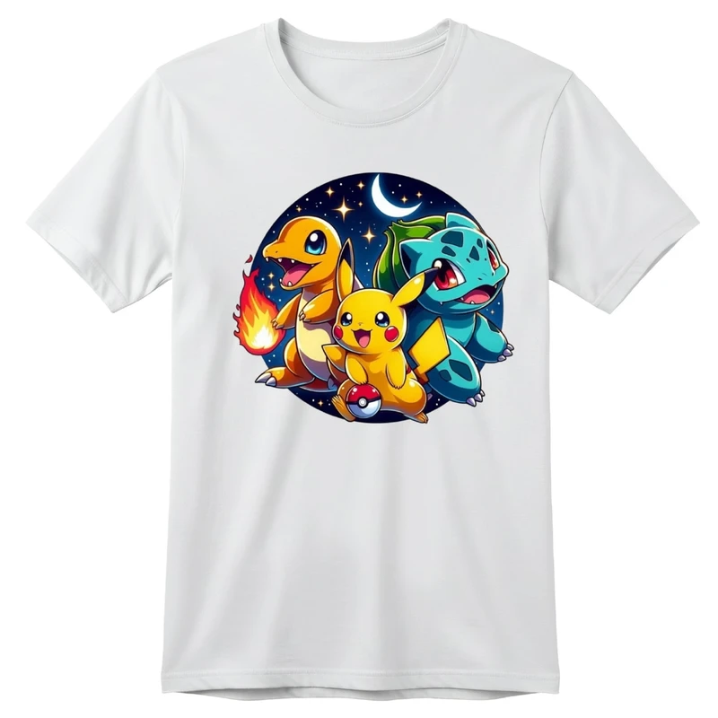 تی‌شرت آستین کوتاه بچگانه مدل پوکی مون کد p1 