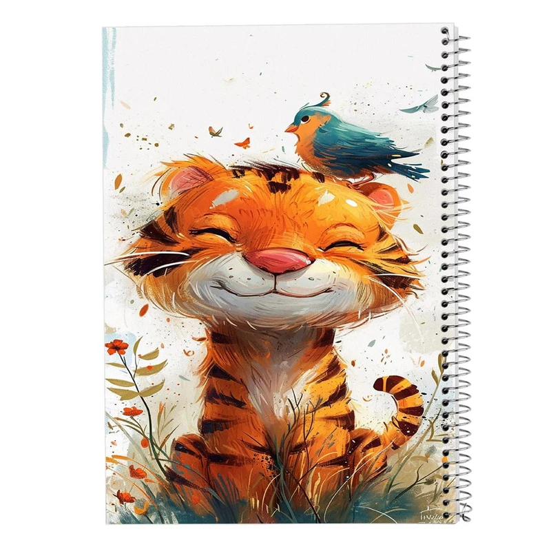 دفتر ژورنال نویسی 50 برگ مدوپد مدل نقطه ای طرح موجودات فانتزی کد DF17138