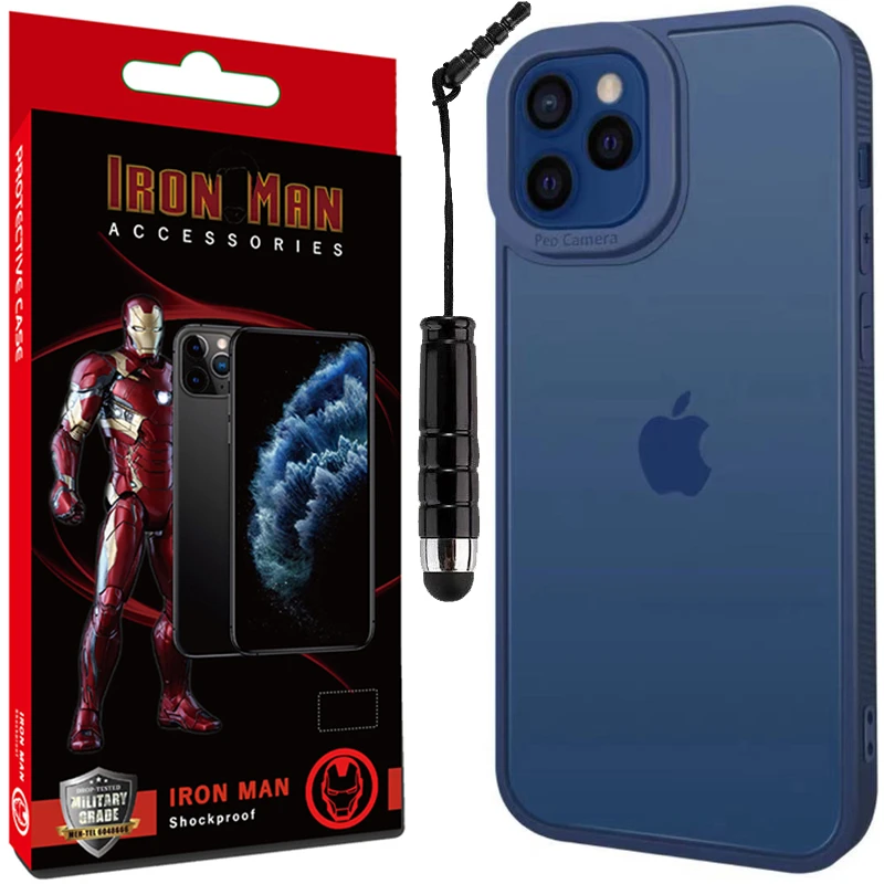 کاور آیرون من مدل Pro Camera مناسب برای گوشی موبایل اپل Iphone 13 Pro به همراه قلم لمسی