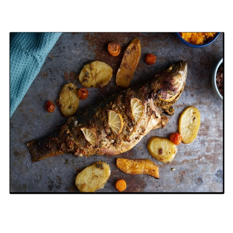 تابلو شاسی بکلیت آشپزی ماهی مدل SH-12548