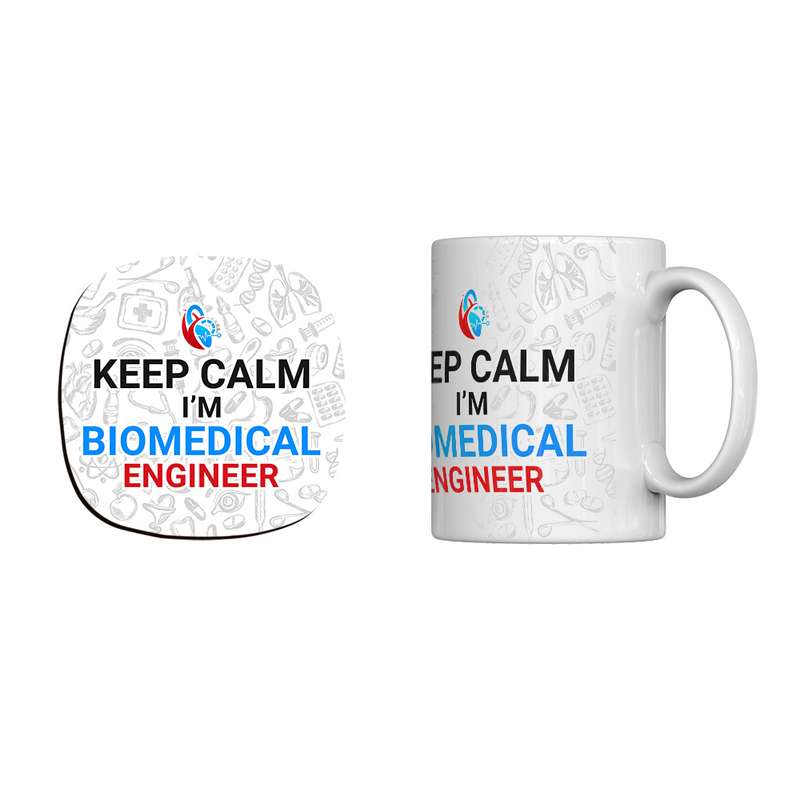 ماگ ترمه طراحان ایده مدل biomedical engineer کد cfp1261 به همراه زیرلیوانی